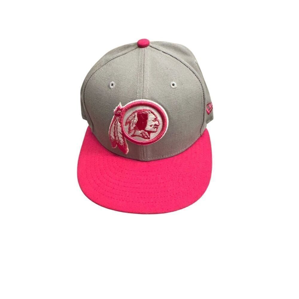 Redskins New Era 59FIFTY NFL Team Fitted Cap Gray/Pink Size 7 Unisex Hat